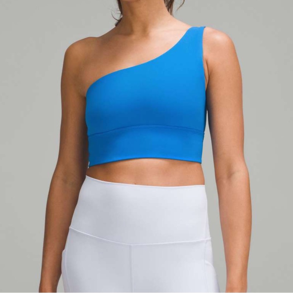 Lululemon Align Asymmetrical Bra *Light Support, A/B Cup Poolside size 12